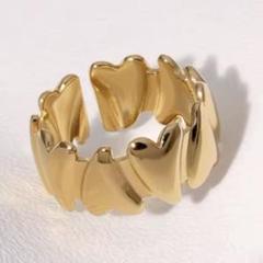 ★再入荷★ ステンレス　ハート　ボリューム　リングのサムネイル