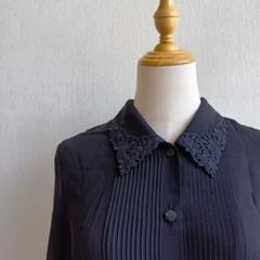 刺繍シャツ ブラウス 花 ピンタック