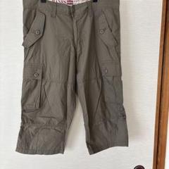 HANES カーゴショートパンツ カーキ色