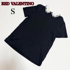 タグ付き未使用✨RED VALENTINO 半袖ブラウス ブラック 38 美品】RED VALENTINO シースルーシルクブラウス 襟付き - メルカリ