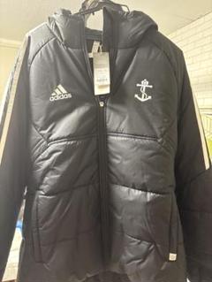 【最終価格】非売品　横浜Fマリノス adidas ベンチコート L 横浜Fマリノス adidas ブラック ベンチコート - メルカリ
