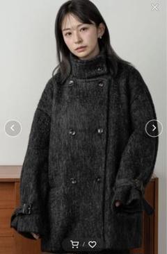 Amiur シャギーミディコート 2way shaggy midi coat【Amiur × minami】 / 2wayシャギーミディ