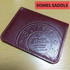 新品同様 SOMES SADDLEブライドルレザーキーケース兼用パスカードケース