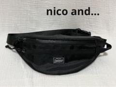 美品✨nico and... ウエストポーチ　ボディーバッグ　黒