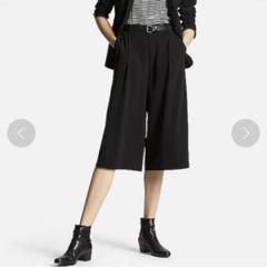 アンテプリマ　ガウチョパンツ　ドレープ　ブラック UNIQLO ユニクロ ドレープガウチョパンツ S ブラック - メルカリ