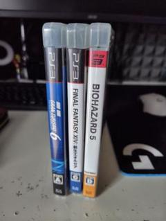 PS3ソフト 3本セット　GT6 バイオハザード5　ファイナルファンタジー14