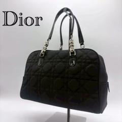 【極美品】Dior カナージュ　レディディオール　ミニボストン　マリスパール