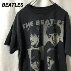 N-3623 BEATLES アメリカ古着 バンドTシャツ ブラックプリント半袖