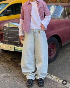 90s 半袖シャツ　チェック　短丈　cityboy ノームコア　ボックス　古着