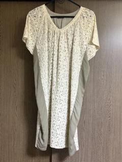 フレームワーク　レース半袖ワンピース