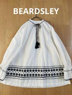 BEARDSLEY ビアズリー　レオパード切り替えチュニック BEARDSLEY ビアズリー レオパード切り替えチュニック