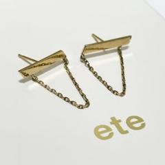【未使用】ete K18 ピアス 箱無し 保証書あり（品番270617） 未使用】ete K18 ピアス 箱無し 保証書あり（品番270617）