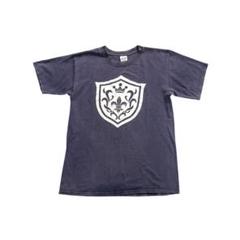 7SM1【anbil】00's USA製　プリントTシャツ　ネイビー　古着