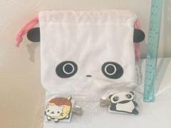 たれぱんだ　巾着＆前髪クリップ3点 San-Xオールスターズにゃんにゃんにゃんこ