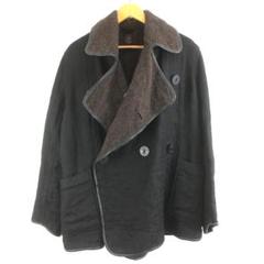美品 VINTAGE KAPITAL ウール リネン 本革 パイピングジャケット 美品 VINTAGE KAPITAL ウール リネン 本革 パイピングジャケット