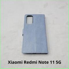 Xiaomi Redmi Note 11 5G ケース 手帳型 マグネット 水色