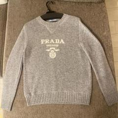 PRADA ロゴセーター カシミヤウール クルーネックセーター 38