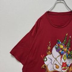 古着 グリンチ クリスマス Tシャツ ドクタースース ビッグサイズ レッド 赤