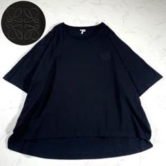 美品LOEWEロエベ S ノットトップス ネイビーTシャツ