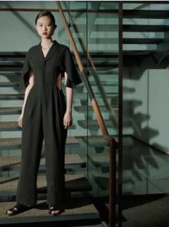 【最終値下げ】Atelier d’antan Dillon ジャンプスーツ 黒 Atelier d'antan (アトリエ ダンタン) Dillon Wool Linen