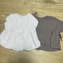 テータテートtete a tete ピンクブラウンチュニック80