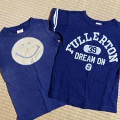 ネイビー スマイルマーク Tシャツ 120 デニムアンドダンガリー