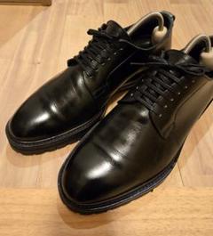 ダブルエイチ WH プレーントゥ 9.5 ブラック 美品 オールソール ダブルエイチ WH プレーントゥ 9.5 ブラック 美品 オールソール