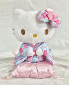 ハローキティ　桜着物キティ　ぬいぐるみ　置物