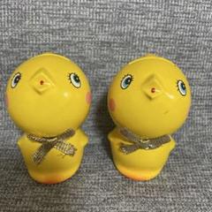 レトロ　ひよこ型貯金箱　２個セット