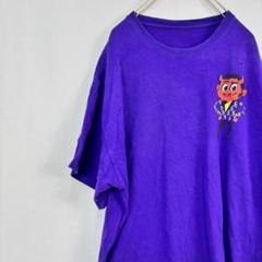 希少✨ ヴィンテージ プリント オーバーサイズ Tシャツ 紫 デビル 大きめ
