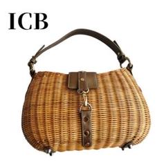 【新品】　ＩＣＢ　　カゴバック 楽天市場】【bizen ビゼン】かごバッグ バスケット ハンドバッグ