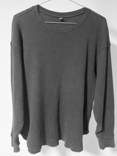 【UNIQLO】ワッフルクルーネックTシャツ