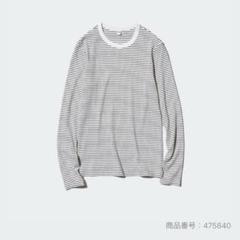 ソフトリブボーダークルーネックT