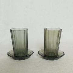 氷コップ◆２色 / オレンジ黄色◆輪花 戦前 大正ロマン かき氷 アンティーク 氷コップ◇2色 / オレンジ黄色◇輪花 戦前 大正ロマン かき氷