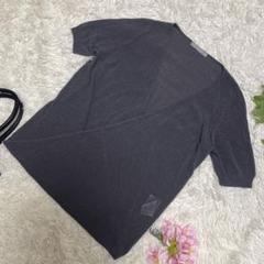 極美品　セオリーリュクス　半袖重ね着　薄手　ユニーク　グレー　38 Mサイズ