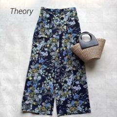 未使用品 セオリー 麻混 ボタニカル 花柄 ショートパンツ ネイビー 28 2025年最新】セオリー ボタニカルの人気アイテム - メルカリ