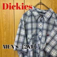 TT95【US輸入】Dickies(ディッキーズ)　半袖シャツ【2XL】チェック