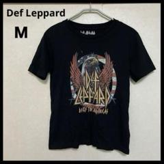 Def Leppard Tシャツ　黒　プリント　バンドT
