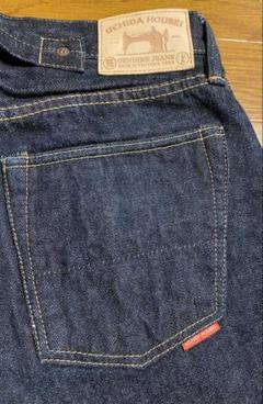 内田縫製 UCHIDA HOUSEI DENIM デニム コイン＆キーケース RAINBOW SELVEDGE DENIM SMALL TOTE BAG USED【セルヴィッジ