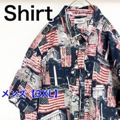 YBA31【US輸入】AMERICAN　アロハシャツ【メンズ3XL】ネイビー色他