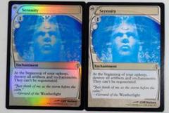 MTG　ミステリーブースター2　静寂foil 非foil　2枚セット　未来予知 MTG ミステリーブースター2 静寂foil 非foil 2枚セット 未来予知