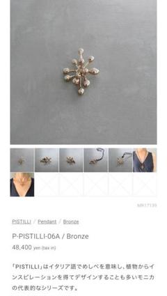 美品 MONICA CASTIGLIONI ペンダントトップ ネックレス 小物 ペンダント | Monica Castiglioni オフィシャル通販サイト