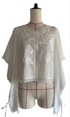 FUMIE=TANAKA フミエタナカ　スクエア プルオーバー　size 1 25SS】FUMIE TANAKA フミエタナカ / squaer lace P/O / レース