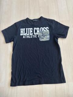 ナルミヤ　ブルークロス　半袖Tシャツ　Ｌ(160) 黒　BLUE CROSS
