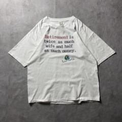 【入手困難】90s USA製 メッセージ ジョーク Tシャツ シングルステッチ