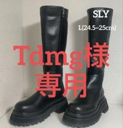 SLY チャンクソールニーブーツ L ブラック SLY チャンクソールニーブーツ L ブラック