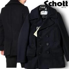 XS ショット 782US WOOL 4PKT P-COAT ピーコート Schott N.Y.C ショット 782US 4ポケットミドル丈 ピーコート