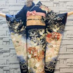 正絹振袖 駒刺繍 御所車花文 暈し染 金彩 振袖セット 振袖フル