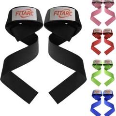 Fitarc ウェイトリフティング用リフティングストラップブラック