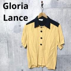 Gloria Lance アメリカ製 レディース バイカラーオープンカラーシャツ